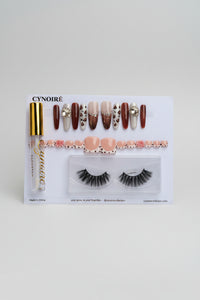 Dark Red Cheetah Mix Set
