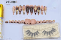 Nude Brown Gold Foil Set