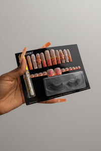 Peach Orange Marble Set