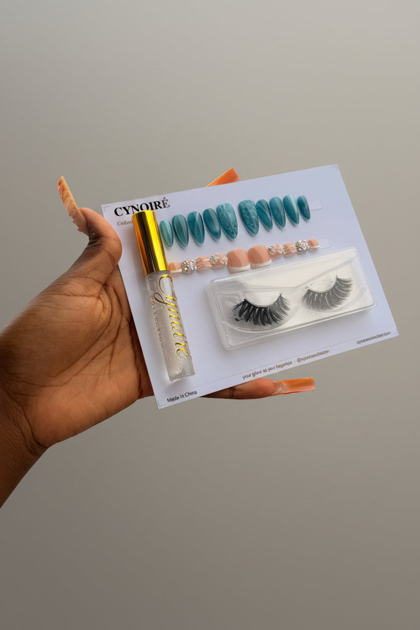 Teal Aqua Gem Set